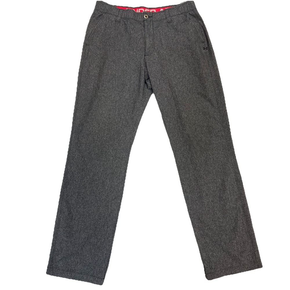 Under Armour Men's 34 x 32 Match Play Performance Pants Golf Athletic Gray